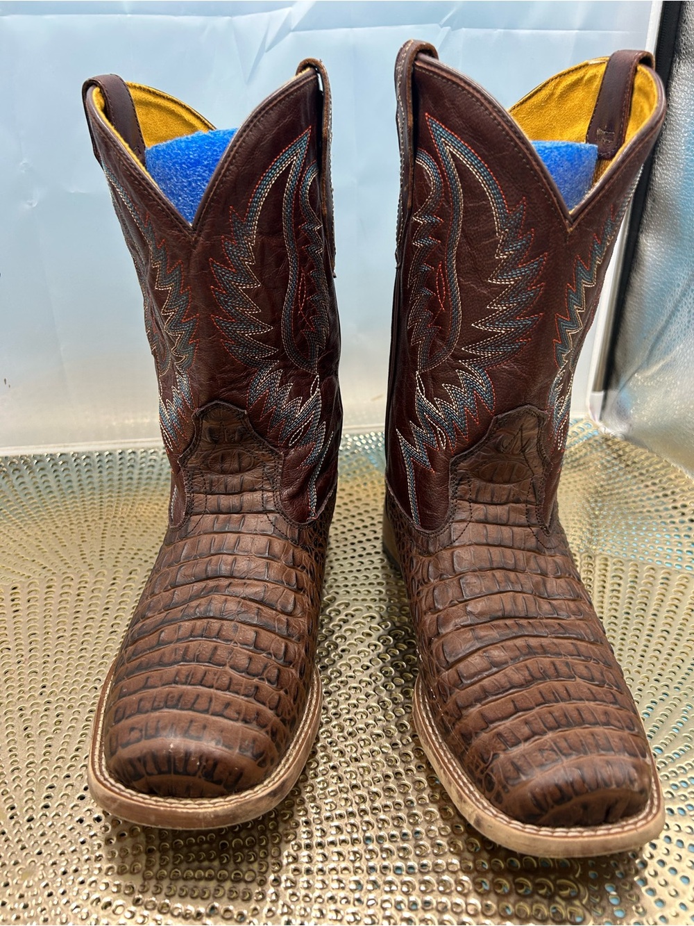 Cavender’s men 6 exotic print Cowboy boots